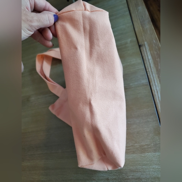 NWOT Thirdlove Peach Canvas Beach or Shopping Bag with handles - Picture 6 of 14